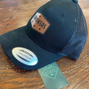 Classic Black Arkansas Snapback Hat